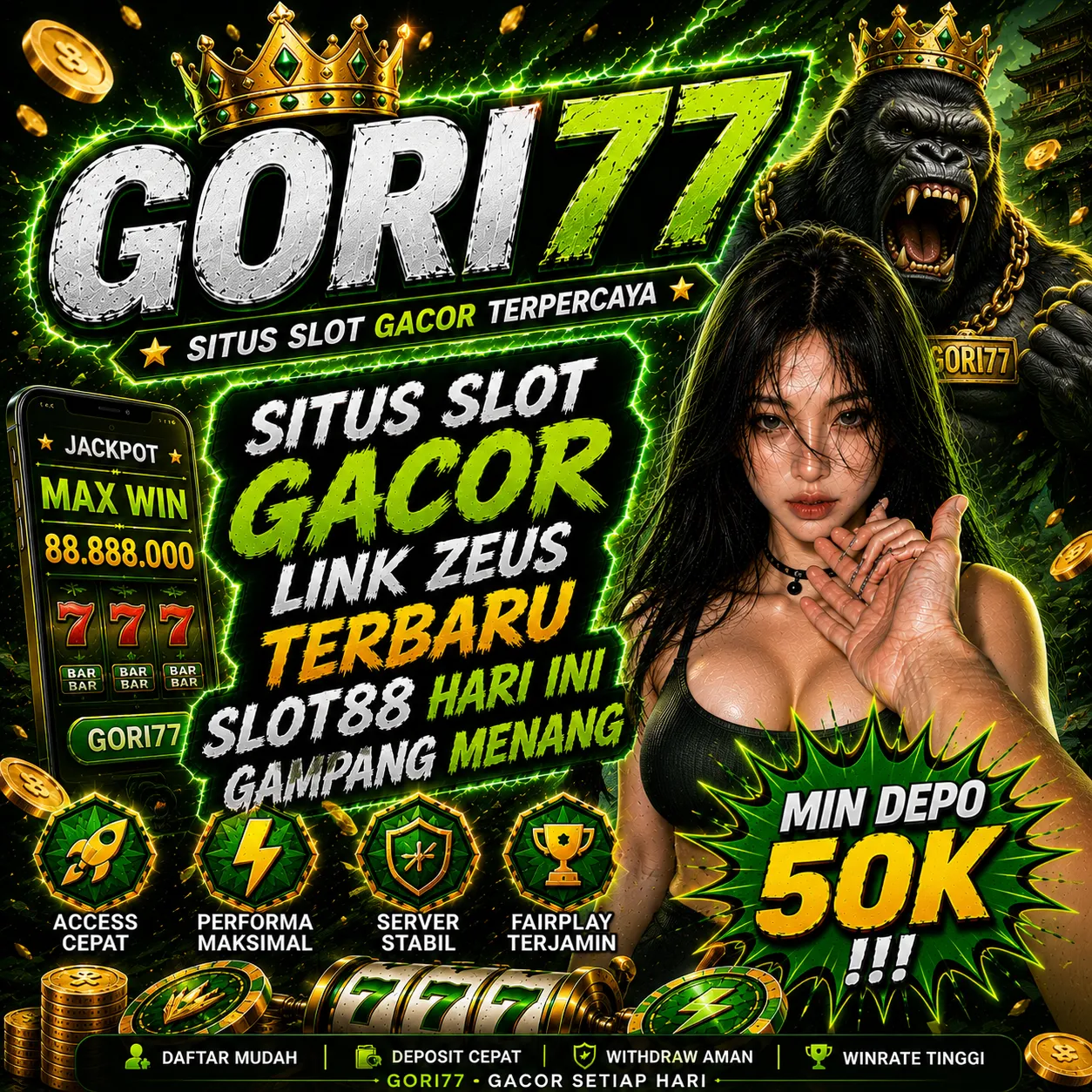 GORI77 Link Login Alternatif Front Black 