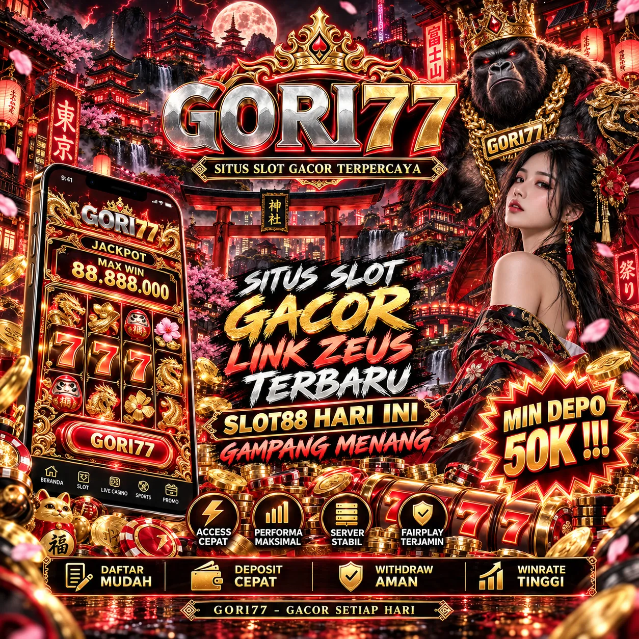 GORI77 Link Login Alternatif Front Black 